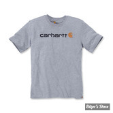 TEE-SHIRT - CARHARTT - CORE LOGO - HEATHER GREY / GRIS CHINE - TAILLE S