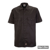 CHEMISE - DICKIES - 1574 - SHORT SLEEVE WORK SHIRT - COULEUR : NOIR - TAILLE S