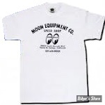 TEE-SHIRT - MOON - MOON EQUIPPED CO - SPEED SHOP - COULEUR : BLANC - TAILLE 5 / XL