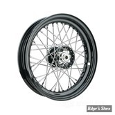 16 x 3.00 - ROUE ARRIÈRE ET AVANT 40 RAYONS - 36/66 - 16 X 3.00 - OEM 40981-40 - NOIR EPOXY AVEC RAYONS CHROMÉS