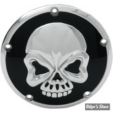 ECLATE I - PIECE N° 25 - COUVERCLE D EMBRAYAGE - OEM 25414-99 - SOFTAIL M8 2018 / TWINCAM 99/17 / TOURING 99/15 - SKULL - DRAG SPECIALTIES - NOIR 