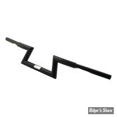 - GUIDON 32MM SUR RISERS 32MM / GUIDON Z-BAR STYLE - FEHLING - Z-BAR LOW - AVEC EMPREINTES ET PERCAGES - NOIR - c55-135