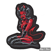 ECUSSON/PATCH - LETHAL THREAT - LT DEVIL GIRL PATCH - TAILLE : 5.25" X 4.75" ( 13.33 CM X 12.06 CM )