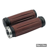 - POIGNEES RIVERSIDE CUSTOM - BAKELITE RETRO GRIP - TIRAGE ELECTRONIQUE - MARRON / NOIR