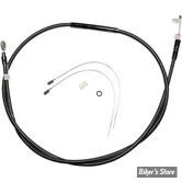 CABLE D'EMBRAYAGE POUR SOFTAIL M8 FLSL / FXBR / 18UP / FLSB 19UP - LONGUEUR : 169.50 CM - OEM 37200215 / 37200433 / 38787-06A / 38788-06A/ 38788-06C - MAGNUM - 66 11/16 + 0" - INOX - BLACK PEARL