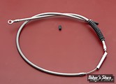 CABLE D'EMBRAYAGE POUR BIGTWIN 87/06 - LONGUEUR : 162.00 CM - OEM 00000-00 - BARNETT - 61 3/4 + 2 - ACIER INOX - 102-30-1001-02