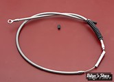 CABLE D'EMBRAYAGE POUR SOFTAIL M8 FLFB/S / FXBB 18UP - LONGUEUR : 178.00 CM - OEM 37200216 - BARNETT - 70 + 0" - INOX