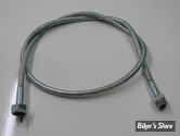 ECLATE A1 - PIECE N° 01 - CABLE DE COMPTEUR SUR ROUE ARRIERE - WL - FILETAGE INTERNE AU COMPTEUR - SERVI-CAR 37/61 - OEM 67028-38 / 11132-38 - METAL - 1113206