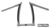 GUIDON Z-BAR STYLE - GUIDON THUNDERBIKE - BILLY - HAUTEUR : 12" - FINITION : CHROME