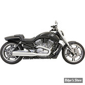 SILENCIEUX BASSANI - HIGH PERFORMANCE STRAIGHT TUBE 4" - V-ROD 09/17 - CHROME / EMBOUT CONTRAST CUT