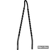 X - MONTANT DE SISSY BAR - CYCLE VISIONS - TWISTED - LARGEUR 8 1/4" À 8 3/4" - HAUTEUR : 30" - NOIR