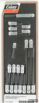 ECLATE I - PIECE N° 70 - KIT VISSERIE DE CARTER PRIMAIRE EXTERNE - SOFTAIL 07/17 -  ACORN / CHROME - 2471-20