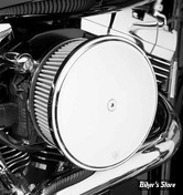 - FILTRE A AIR - ARLEN NESS - BIG SUCKER AIR FILTER KIT AVEC COUVERCLE - STAGE 2 - TOURING 02/07 / SOFTAIL 01/15 / DYNA 04/17 / TWINCAM CARBU CV 99/06 - FILTRE SYNTHETIQUE - LISSE CHROME - 18-351