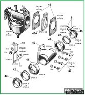  ECLATE M - PIECE N° 00 - ECLATE DES PIECES DE PIPE D'ADMISSION - KNUCKLEHEAD 40/47