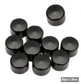 CAPUCHON DE VIS TETE HEXAGONALE DE 5/8" / CLEF DE 15/16" - HEX BOLT COVERS - MCS - HAUTEUR : 19mm - NOIR - LES 10 PIECES