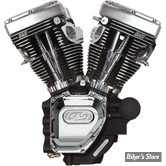 - T143 - MOTEUR S&S LONG BLOC T-SERIE - TOURING 07/16- CAME : 635 - NOIR WRINKLE / CHROME - 310-0548A