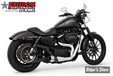 ECHAPPEMENT - FREEDOM PERFORMANCE - AMERICAN OUTLAW 2EN1 - SPORTSTER 04UP - CORPS : CHROME /NOIR - SORTIE : CHROME - HD01111