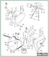  ECLATE A - PIECE n° 00 - ECLATE DES PIECES DE RESERVOIR D'HUILE - SPORTSTER 1983/1993