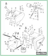  ECLATE A - PIECE n° 00 - ECLATE DES PIECES DE RESERVOIR D'HUILE - SPORTSTER 1980/1993