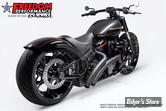 - ECHAPPEMENT - FREEDOM PERFORMANCE - SOFTAIL M8 - RADICAL RADIUS - NOIR / EMBOUTS DROIT NOIR  - HD01193