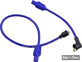 FILS DE BOUGIES -  TAYLOR / SUMAX - SOFTAIL 84/99 / FL, FX 65/86 / DYNA 91/98 / SPORTSTER 71/85 - 8MM METALLIC CORE SPARK PLUG WIRE SET - BLEU - 77631