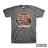 - TEE-SHIRT - EVEL KNIEVEL - American Legend T-shirt - DARK GREY / GRIS - TAILLE L