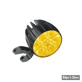 DAYRON - FEU DE JOUR / FEU DE POSITION  / CLIGNOTANTS A LEDS - KELLERMANN - Dayron® Classic - 3 FONCTIONS - FINITION : NOIR - BLANC CHAUD - ADAPTATEUR EN U - LA PIECE - 113.610