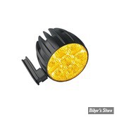 DAYRON - FEU DE JOUR / FEU DE POSITION  / CLIGNOTANTS A LEDS - KELLERMANN - Dayron® Classic - 3 FONCTIONS - FINITION : NOIR - BLANC CHAUD - ADAPTATEUR BRAS ALLONGÉ - LA PIECE - 113.620