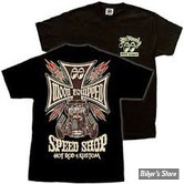 TEE-SHIRT - MOON - MOON EQUIPPED SPEED SHOP - COULEUR : NOIR - TAILLE 4 / L