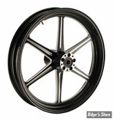 21 x 3.50 - ROUE ULTIMA ALUMINIUM - APPLICATION CUSTOM AXE 1" - REVOLVER - S-F - REVOLVER Front Wheel  - BLACK CUT - 37-928