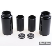 KIT COUVRES TUBES DE FOURCHE - INDIAN SCOUT BOBBER 18UP - CULT WERK - Middle Version - 6 PIECES - NOIR - AVEC LOGO CW - IN-SCO043