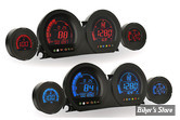 - KIT D'INSTRUMENTS - TOURING 14/20 -  KOSO - 4-PIECE GAUGE KIT FOR TOURING- HD-03 - LCD BLEU OU ROUGE - BA064900