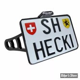 - SWITZERLAND - PLAQUE LATERALE - DYNA 99/05 - HEINZ BIKES - SLIP-INN À LED - FORMAT : 180 X 140 MM - NOIR - HBSKZ-FX-05-CH