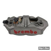 ETRIER RADIAL - ENTRE AXES : 108MM - ETRIER AVANT BREMBO - 4-PISTONS  - M4 RADIAL BRAKE CALIPER   - COTÉ GAUCHE - ARGENT ANODISÉ - 116-0124 / 120A39710
