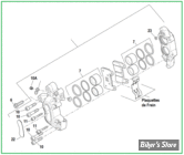  ECLATE G - PIECE N° 00 - ECLATE DES PIECES D'ETRIER DE FREIN AVANT SPORTSTER 2014 >