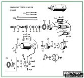  ECLATE N - PIECE N° 00 - PIECES DE GENERATRICE - TYPE 58 / 61 / 65 / 65A (6 OU 12 VOLTS)