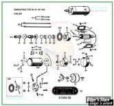 ECLATE N - PIECE N° 00 - PIECES DE GENERATRICE - TYPE 32E (6 VOLTS)