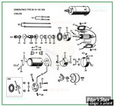   ECLATE N - PIECE N° 00 - PIECES DE GENERATRICE - TYPE 58 / 61 / 65 / 65A (6 OU 12 VOLTS)