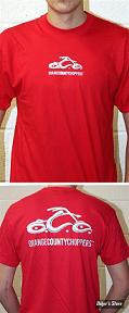 TEE-SHIRT - ORANGE COUNTY CHOPPERS - OCC - BASIC LOGO - COULEUR : ROUGE - TAILLE 4 / L