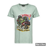 TEE-SHIRT - KING KEROSIN - V8 MONSTER - OILWASHED MINT - TAILLE S