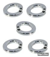 ECLATE K - PIECE N° 04 - RONDELLE FREIN  - FLATHEAD 45" SV 37/59 - OEM 7036 / 0256 - CHROME - LES 5 PIECES