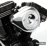 FILTRE A AIR - S&S - Stealth Air Cleaner Kit with Teardrop - TOURING 02/07 / SOFTAIL 01/15 / DYNA 04/17 - TEARDROP AIR CLEANER KIT - CHROME - 170-0528