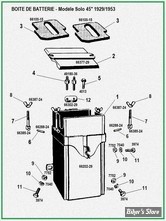  ECLATE 42B - PIECE N° 00 - ECLATE DES PIECES DE BOITE A BATTERIE - 45" 29/53