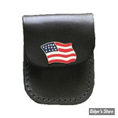 ETUI ZIPPO - CUIR - AMERICAN FLAG