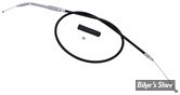 CABLE DE RETOUR POUR BIGTWIN & SPORTSTER 96UP - LONGUEUR :102.00 CM - OEM 00000-00 - ZODIAC - FINITION : NOIR
