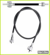 5/8"-18 BDV - CABLE DE COMPTEUR SUR BOITE DE VITESSES - BAGUE SUR COMPTEUR 5/8"-18 - LONGUEUR : 36" - OEM 67026-62 T - NOIR - 101-30-70002