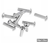 VIS TETE BOMBEE 10-32 X 19.00MM / 3/4" - ALLEN - CHROME - LE PAQUET DE 10 PIECES