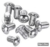 VIS TETE BOMBEE 5/16-24 X 12.70MM / 1/2" - ALLEN - CHROME - LE PAQUET DE 10 PIECES