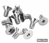 VIS TETE FRAISEE 1/4"-20 X 12.70MM / 1/2" - ALLEN - CHROME - LE PAQUET DE 10 PIECES