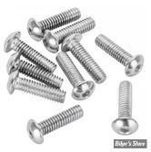 VIS TETE BOMBEE 8-32 X 16.00MM / 5/8" - ALLEN - CHROME - LE PAQUET DE 10 PIECES